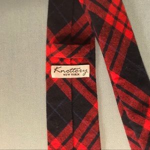 Red and Blue Plaid Tie